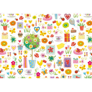 Papir ukrasni rola 2 m x 70 cm Darovi, Herlitz