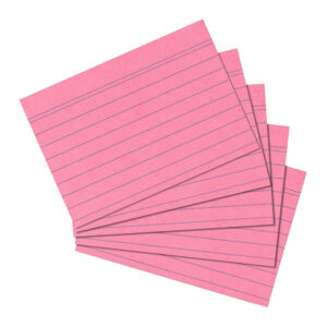 Kartica A5, diktando, set 1/100, 170 gramski papir, crvena, Herlitz