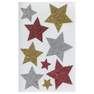 Naljepnice glitter zvijezde, 1 list, Herlitz