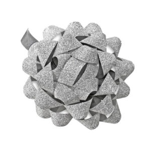 Zvjezdica ukrasna 80 mm Srebrna Glitter Herlitz
