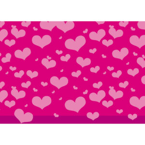 Papir ukrasni rola 2 m x 70 cm Srca, Herlitz