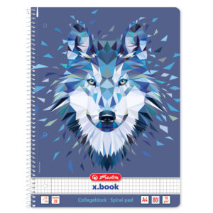 Blok kolegij A4 80 listova karo Wild Animals Vuk, Herlitz