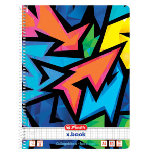 Blok kolegij A4 80 listova karo, Neon Art, Herlitz