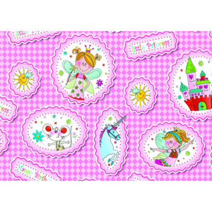 Papir ukrasni rola 2 m x 70 cm Princeza, Herlitz