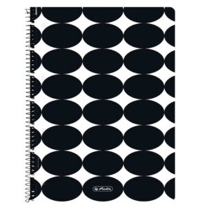Blok kolegij A4 80 listova karo, Just Black, Herlitz