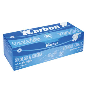 Kreda školska okrugla bijela Karbon 100/1