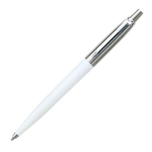 Olovka kemijska Parker Jotter, special white, vrh medium, plava tinta