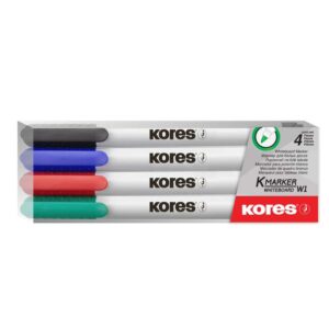Flomaster Kores, marker za bijelu ploču, 22840, 1 mm, 4/1 etui