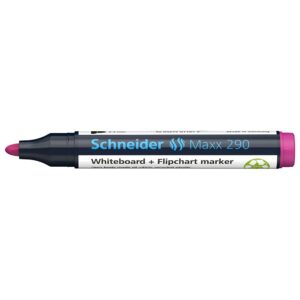 Flomaster Schneider, marker za bijelu ploču, Maxx 290, 2-3 mm, rozi