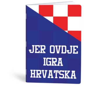 Bilježnica A4 32 listova diktando  Igraj moja Hrvatska