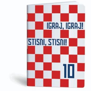Bilježnica A4 32 listova karo Igraj moja Hrvatska