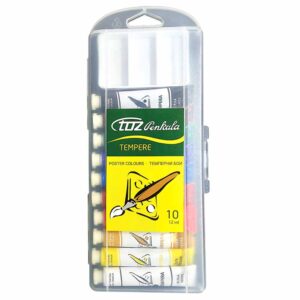 Boja tempera 12 ml alu. tuba 10 boja + mini paleta plast. Toz art. 520