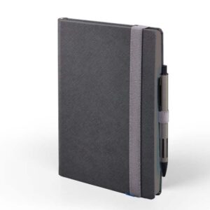 Notes B5 Texture color maxi s gumicom, tamno sivi