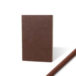 Notes A5 Nubuck eco, smeđi