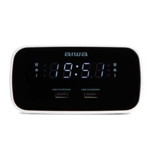 Radio budilica AIWA, 2x USB Charge CRU-19RD crni
