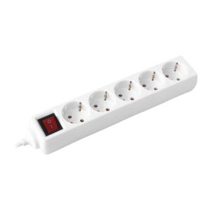 Kabel produžni 5u/3m s prekidačem, bijela