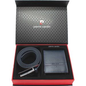 Set kožni muški Pierre Cardin, tamno plavi