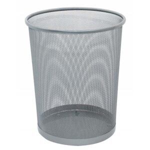 Koš za papir, žičani, srebrni, visina 345 mm, promjer 295/240 mm, 19l