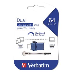 USB-C/USB-A 64GB, 3.2 Gen 1,  Store'n'Go, plavi, V049967