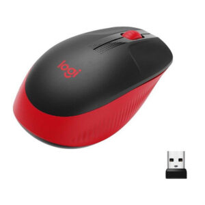 Miš Logitech M190 bežični, nečujni, crveni