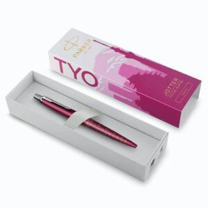 Olovka kemijska Parker Jotter, Global Icon Tokyo, roza, vrh medium, plava tinta