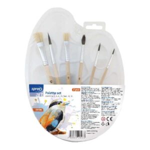 Paleta PVC za boje s kistovima Spree