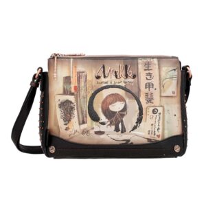 Torba fashion Anekke FW23 SHOEN BLACK M, dimenzije 28x20x9 cm, 37713-184