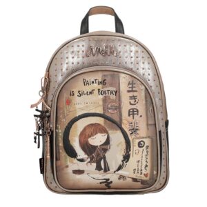 Ruksak fashion Anekke FW23 SHOEN BLACK, dimenzije 24x30x7 cm, 37715-197