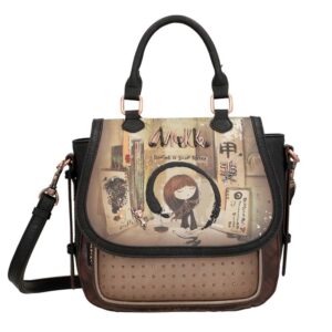 Torba/ruksak fashion Anekke FW23 SHOEN BLACK M, dimenzije 27x25x8 cm, 37715-217