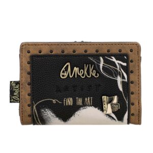 Novčanik fashion Anekke FW23 crni NATURE SHODO, dimenzije 18x10x3 cm, 37779-902