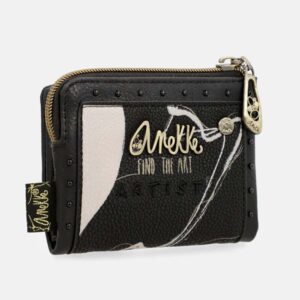 Novčanik fashion Anekke FW23 crni NATURE SHODO, dimenzije 20x10x2 cm, 37779-910