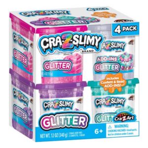 Igračka Crazart slime glitter u kutijici 4 komada