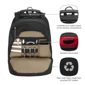 Ruksak za prijenosno računalo do 16", Wenger Legacy Black Series, crni