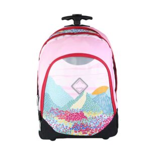 Torba školska Bodypack na kotačima Cvijeće
