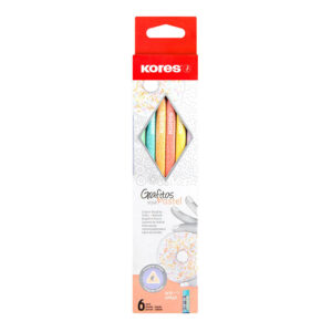Grafitna olovka Kores Style pastel HB s gumicom 6/1 sortirano
