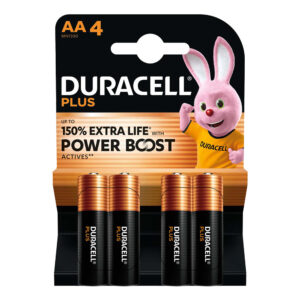 Baterija Duracell alkalna Plus power boost AA, pakiranje 4/1, LR-06