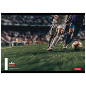 Bilježnica A4 54 listova diktando Football 29765