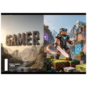 Bilježnica A4 54 listova diktando Gamer 28894