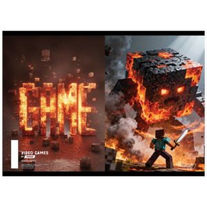 Bilježnica A4 54 listova čista Gamer 28893