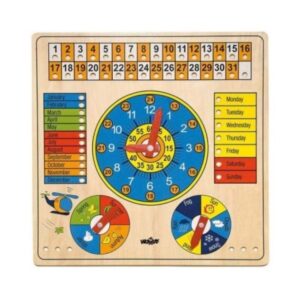 Igračka drveni višenamjenski kalendar 906598