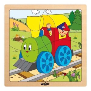 Igračka drvene puzzle vlak 930173