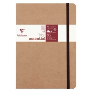 Notes A5, Age Bag My Essential, s gumicom, diktando, smeđi