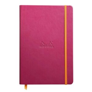Notes A5, Rhodia Rhodiarama webnotebook, diktando, pink