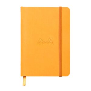 Notes A6,  Rhodiarama soft, s gumicom, diktando, narančasti