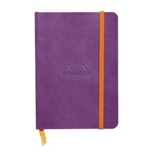 Notes A6,  Rhodiarama soft, s gumicom, diktando, ljubičasti