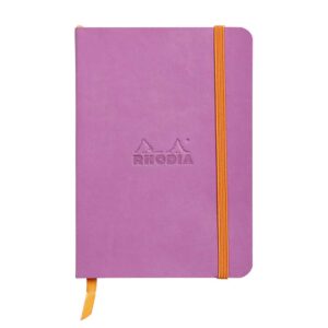 Notes A6,  Rhodiarama soft, s gumicom, diktando, lilac