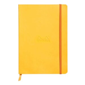 Notes A5,  Rhodiarama soft, s gumicom, diktando, žuti