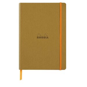 Notes A5,  Rhodiarama soft, s gumicom, diktando, zlatni