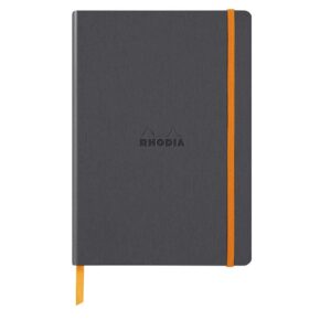 Notes A5,  Rhodiarama soft, s gumicom, diktando, titan
