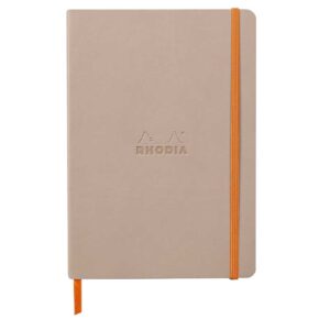 Notes A5,  Rhodiarama soft, s gumicom, diktando, rose smoke